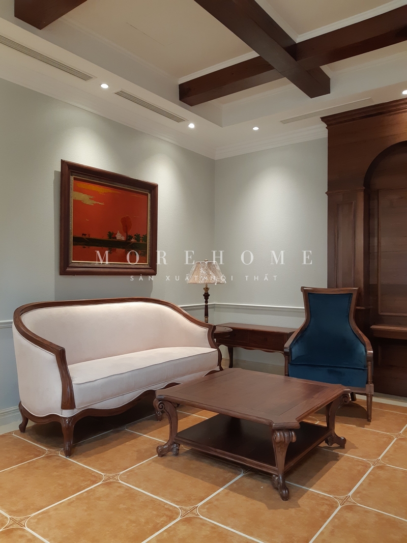 Việc thi công nội thất gỗ óc chó phong cách tân cổ điển quyền quý sẽ tạo nên sự sang trọng và thể hiện được gu thẩm mỹ của gia chủ.